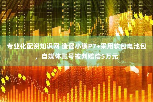 专业化配资知识网 造谣小鹏P7+采用软包电池包，自媒体账号被判赔偿5万元